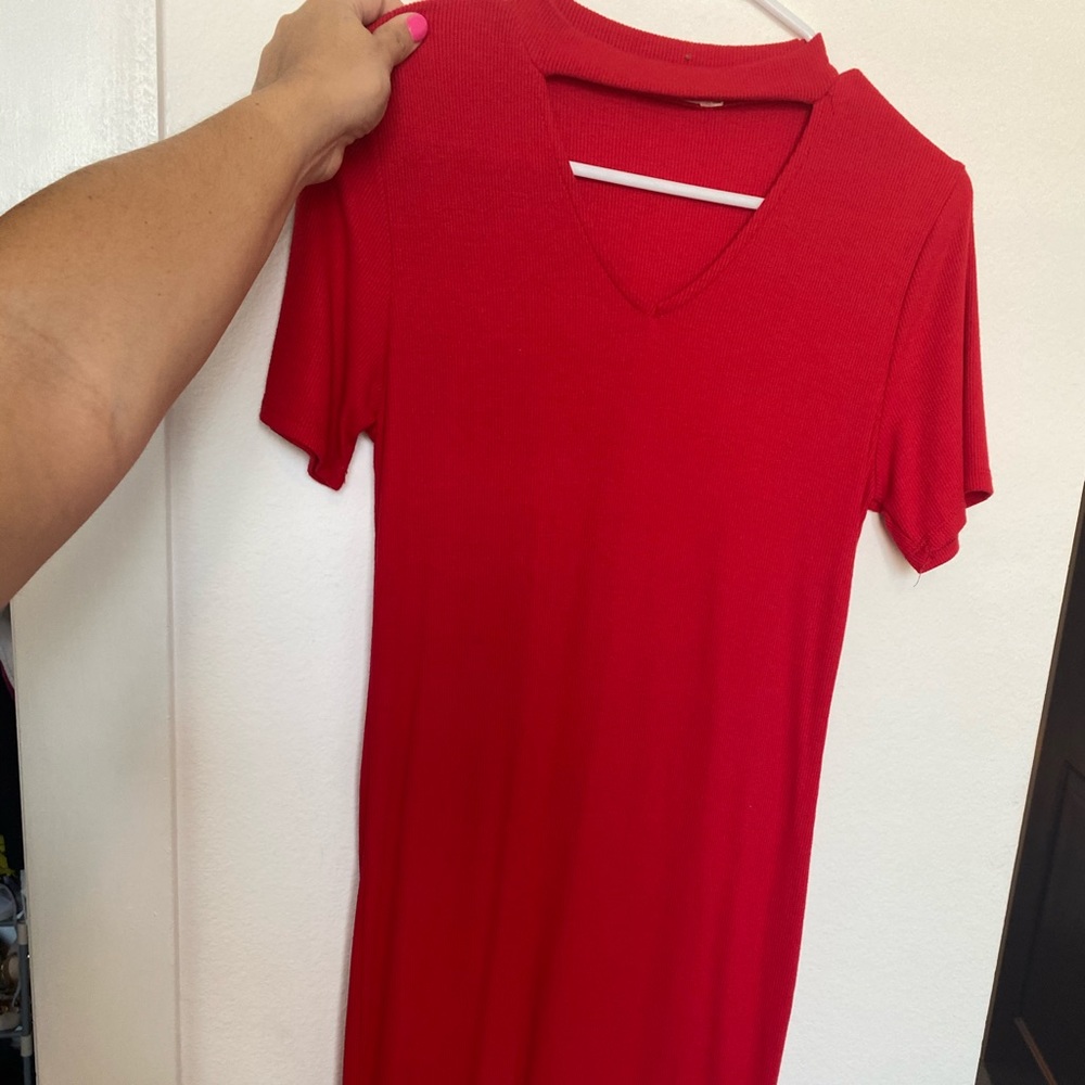 Red dress